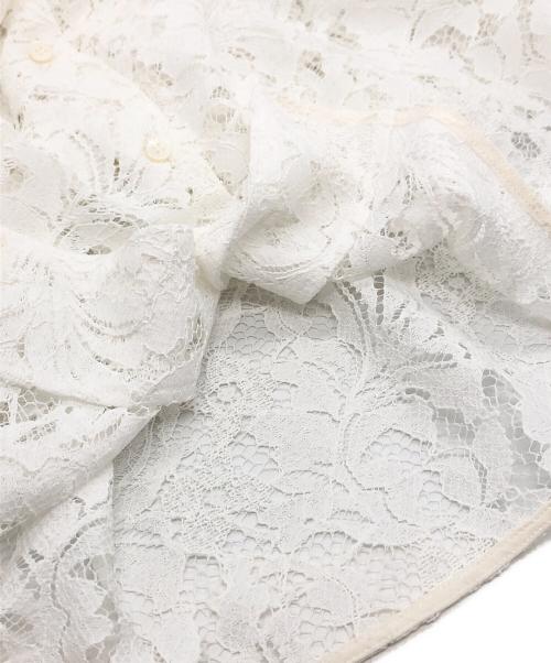 Noble（ノーブル）Noble (ノーブル) ボタニカルレースオープンカラーシャツ ホワイト サイズ:下記参照の古着・服飾アイテム