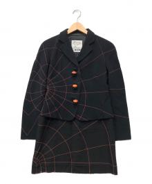 MOSCHINO（モスキーノ）の古着「セットアップジャケットスカート」｜ブラック