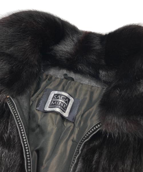 SAGA MINK（サガミンク）SAGA MINK (サガミンク) ファージャケット ブラック サイズ:Lの古着・服飾アイテム