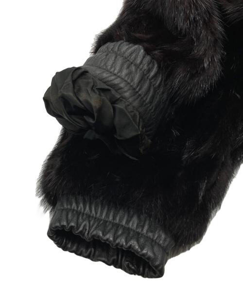 SAGA MINK（サガミンク）SAGA MINK (サガミンク) ファージャケット ブラック サイズ:Lの古着・服飾アイテム