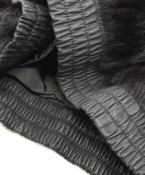 SAGA MINK（サガミンク）SAGA MINK (サガミンク) ファージャケット ブラック サイズ:Lの古着・服飾アイテム