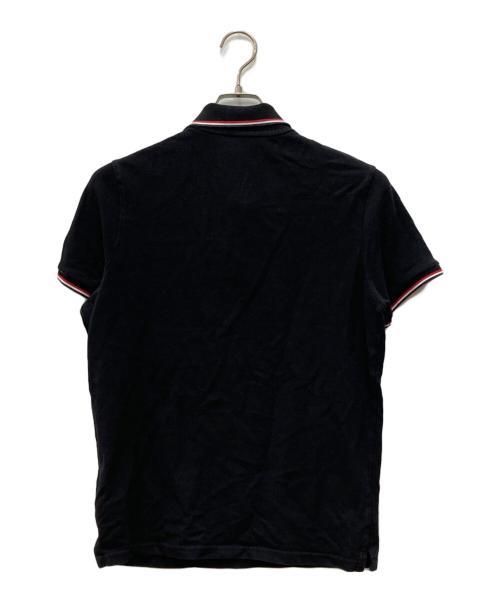 MONCLER（モンクレール）MONCLER (モンクレール) 半袖ポロシャツ ブラック サイズ:Sの古着・服飾アイテム