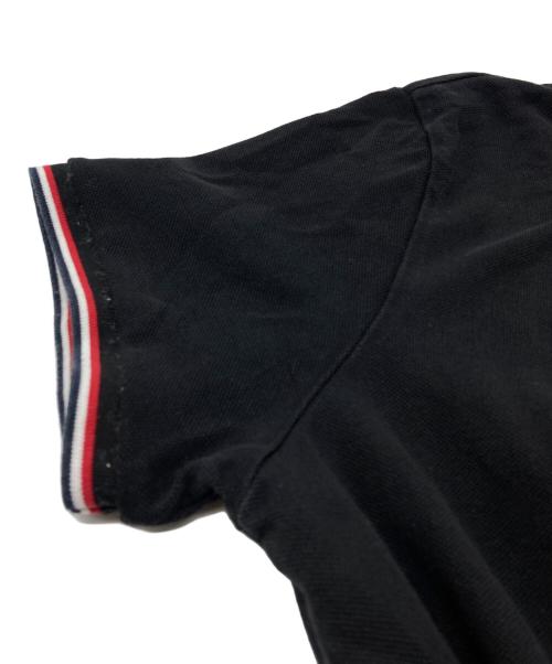 MONCLER（モンクレール）MONCLER (モンクレール) 半袖ポロシャツ ブラック サイズ:Sの古着・服飾アイテム