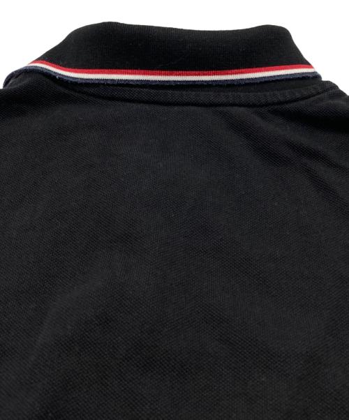 MONCLER（モンクレール）MONCLER (モンクレール) 半袖ポロシャツ ブラック サイズ:Sの古着・服飾アイテム