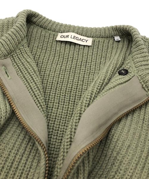 OUR LEGACY（アワーレガシー）OUR LEGACY (アワーレガシー) ZIP WRAP CARDIGAN グリーン サイズ:Mの古着・服飾アイテム