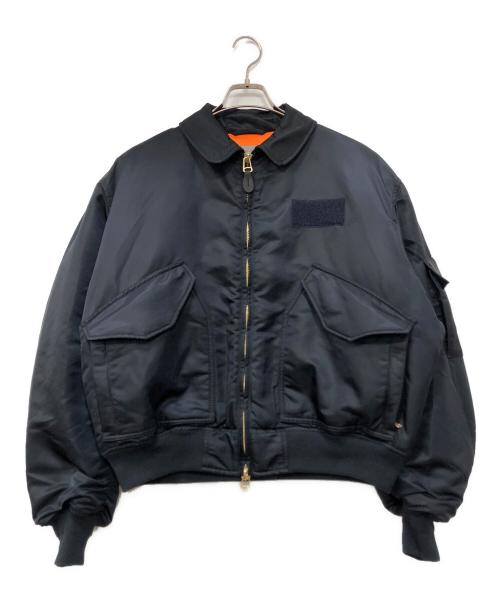 CAHLUMN（カウラム）CAHLUMN (カウラム) Magazine Pocket Flight Jacket ネイビー サイズ:Mの古着・服飾アイテム
