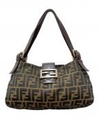 FENDIフェンディ）の古着「ズッカ柄マンバケットハンドバック」｜ブラウン