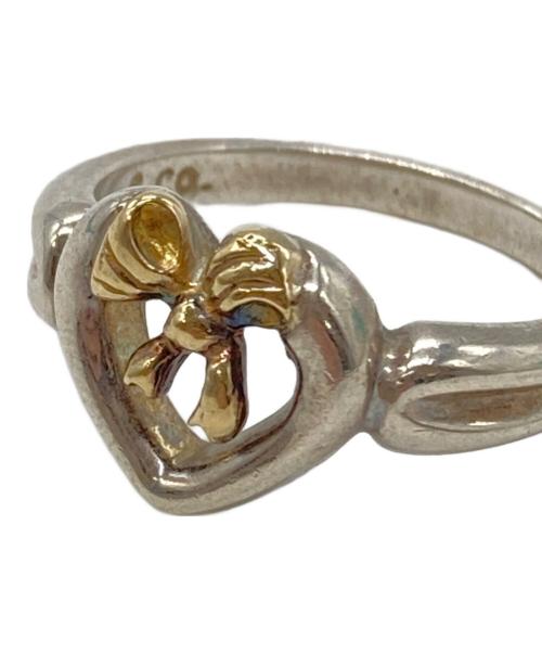 TIFFANY & Co.（ティファニー アンド コー）TIFFANY & Co. (ティファニー) オープンハートリボンリング サイズ:10号の古着・服飾アイテム