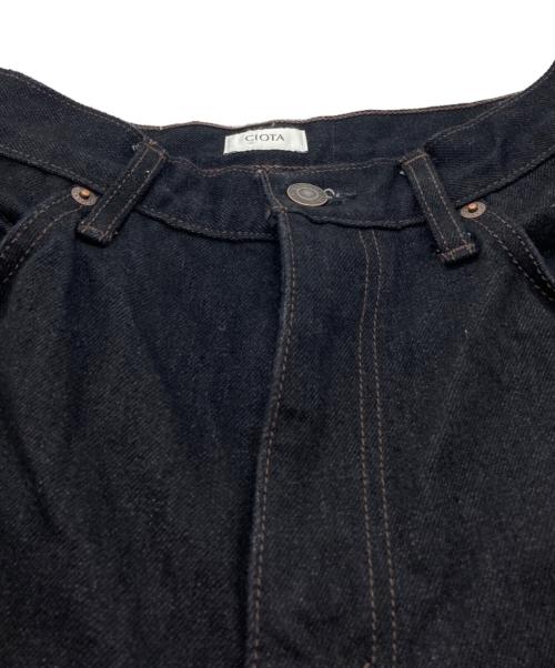 CIOTA（シオタ）CIOTA (シオタ) Wide Tapered 5 Pocket Pants ブラック サイズ:SIZE 66cm (W26)の古着・服飾アイテム