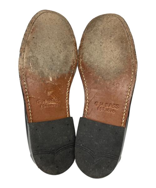 G.H.BASS（ジーエイチバス）G.H.BASS (ジーエイチバス) TOMORROW LAND (トゥモローランド) バイカラーコインローファー ブラック サイズ:9の古着・服飾アイテム