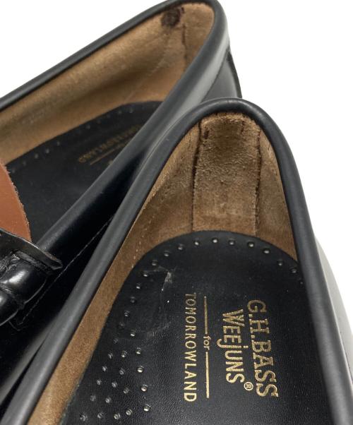 G.H.BASS（ジーエイチバス）G.H.BASS (ジーエイチバス) TOMORROW LAND (トゥモローランド) バイカラーコインローファー ブラック サイズ:9の古着・服飾アイテム