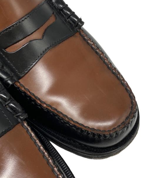 G.H.BASS（ジーエイチバス）G.H.BASS (ジーエイチバス) TOMORROW LAND (トゥモローランド) バイカラーコインローファー ブラック サイズ:9の古着・服飾アイテム