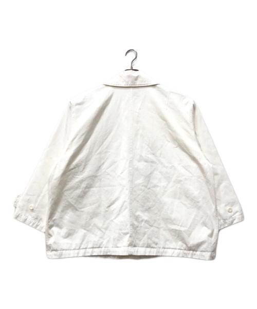 KATHARINE HAMNETT（キャサリンハムネット）KATHARINE HAMNETT (キャサリンハムネット) Ron Herman (ロンハーマン) COTTON WORK JACKET ホワイト サイズ:Sの古着・服飾アイテム