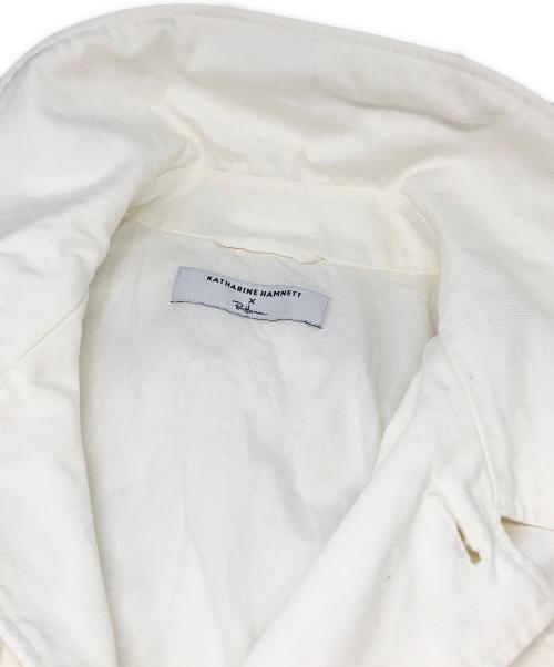 KATHARINE HAMNETT（キャサリンハムネット）KATHARINE HAMNETT (キャサリンハムネット) Ron Herman (ロンハーマン) COTTON WORK JACKET ホワイト サイズ:Sの古着・服飾アイテム