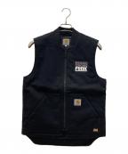 CarHarttカーハート）の古着「ダックジップベスト」｜ブラック