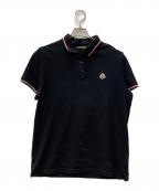 MONCLERモンクレール）の古着「MAGLIA POLO MANICA CORTA」｜ブラック