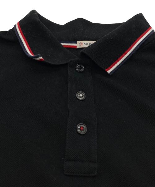 MONCLER（モンクレール）MONCLER (モンクレール) MAGLIA POLO MANICA CORTA ブラック サイズ:Lの古着・服飾アイテム