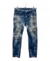 DSQUARED2（ディースクエアード）の古着「ダメージ加工デニムパンツ」｜ブルー