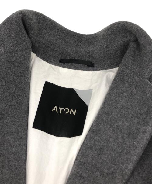 ATON（エイトン）ATON (エイトン) AIR DOUBLE MELTON グレー サイズ:6の古着・服飾アイテム