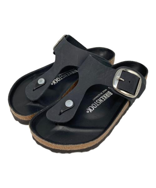BIRKENSTOCK（ビルケンシュトック）BIRKENSTOCK (ビルケンシュトック) GIZEH BIG BUCKLE ブラック サイズ:24cmの古着・服飾アイテム