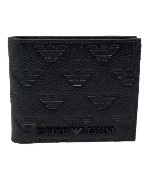 EMPORIO ARMANI（エンポリオ アルマーニ）EMPORIO ARMANI (エンポリオアルマーニ) 2つ折り財布 ブラック サイズ:下記参照 未使用品の古着・服飾アイテム