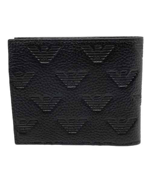 EMPORIO ARMANI（エンポリオ アルマーニ）EMPORIO ARMANI (エンポリオアルマーニ) 2つ折り財布 ブラック サイズ:下記参照 未使用品の古着・服飾アイテム