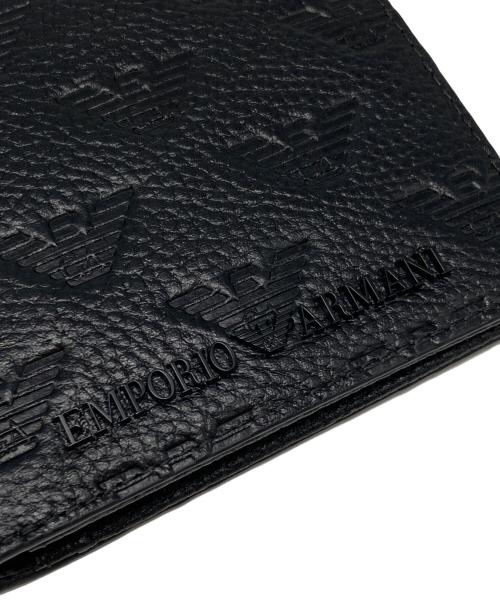EMPORIO ARMANI（エンポリオ アルマーニ）EMPORIO ARMANI (エンポリオアルマーニ) 2つ折り財布 ブラック サイズ:下記参照 未使用品の古着・服飾アイテム