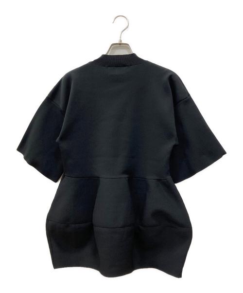 ENFOLD（エンフォルド）ENFOLD (エンフォルド) SOLID-PEPLUM PULLOVER ブラック サイズ:38の古着・服飾アイテム