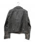 GOLDEN GOOSE (ゴールデングース) DEUXIEME CLASSE (ドゥーズィエム クラス) 別注 ユーズド加工ダブルライダースジャケット ブラック サイズ:S：18000円