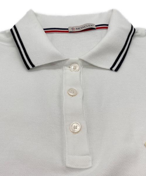 MONCLER（モンクレール）MONCLER (モンクレール) ポロシャツ ホワイト サイズ:Mの古着・服飾アイテム