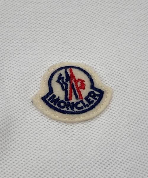 MONCLER（モンクレール）MONCLER (モンクレール) ポロシャツ ホワイト サイズ:Mの古着・服飾アイテム
