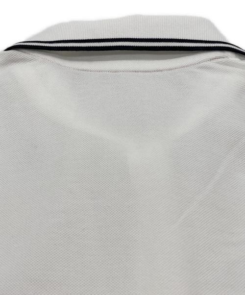 MONCLER（モンクレール）MONCLER (モンクレール) ポロシャツ ホワイト サイズ:Mの古着・服飾アイテム
