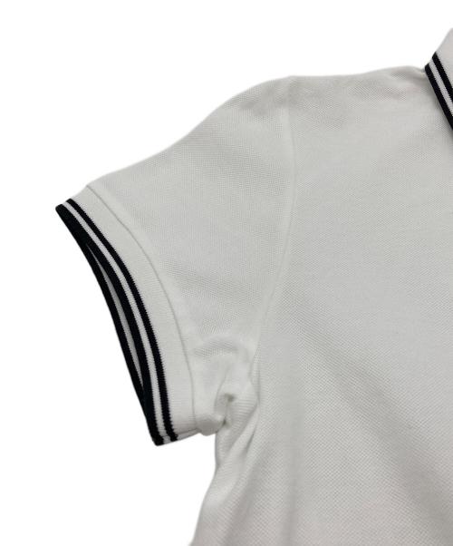 MONCLER（モンクレール）MONCLER (モンクレール) ポロシャツ ホワイト サイズ:Mの古着・服飾アイテム