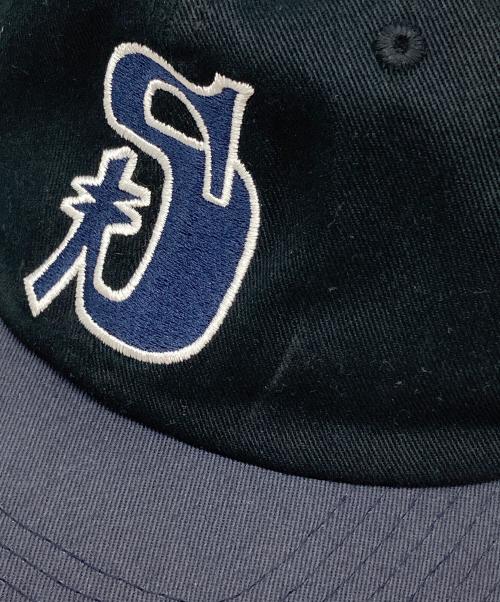stussy（ステューシー）stussy (ステューシー) VINTAGE S LOW PRO CAP ブラック×ネイビー サイズ:下記参照の古着・服飾アイテム