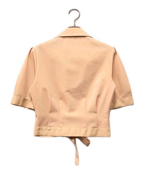 FOXEY NEWYORK（フォクシーニューヨーク）FOXEY NEWYORK (フォクシーニューヨーク) ショート丈ジャケット ベージュ サイズ:40の古着・服飾アイテム