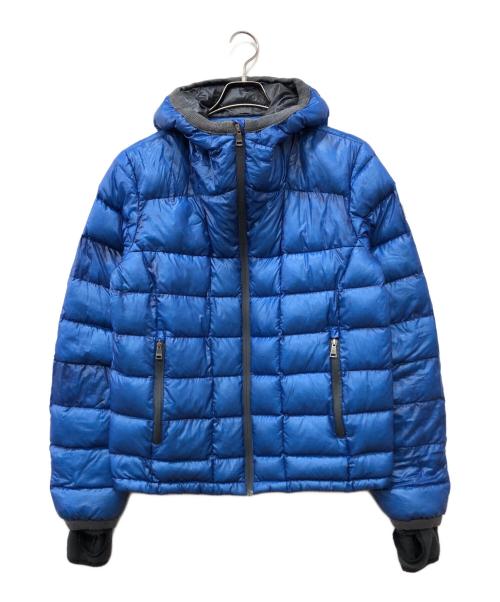 DOLCE & GABBANA（ドルチェ＆ガッバーナ）DOLCE & GABBANA (ドルチェ＆ガッバーナ) スケルトンフーデットダウンジャケット ブルー サイズ:44の古着・服飾アイテム