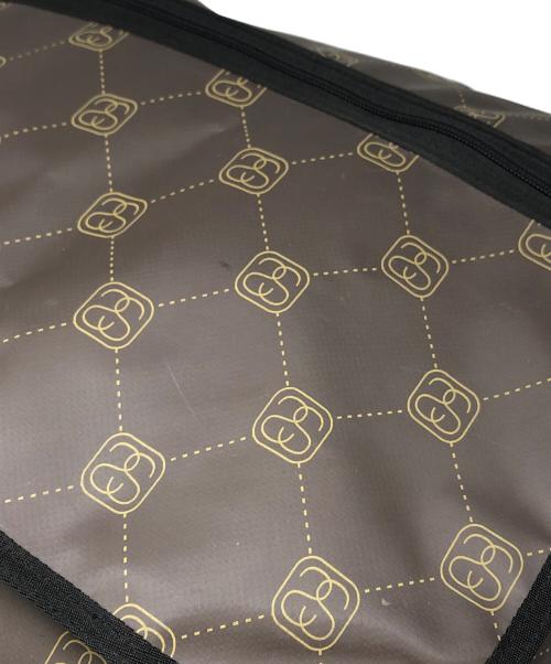 stussy（ステューシー）stussy (ステューシー) SS モノグラム PVC 総柄メッセンジャーバッグ ブラウン サイズ:下記参照の古着・服飾アイテム