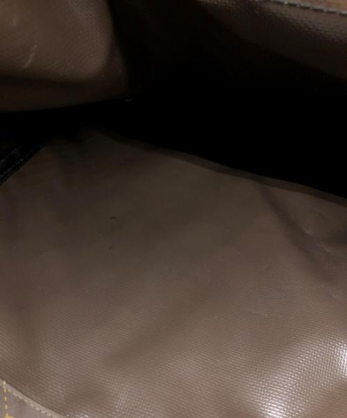 stussy（ステューシー）stussy (ステューシー) SS モノグラム PVC 総柄メッセンジャーバッグ ブラウン サイズ:下記参照の古着・服飾アイテム