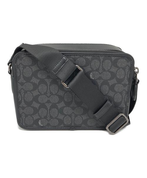 COACH（コーチ）COACH (コーチ) チャーター クロスボディ 24 シグネチャー キャンバス ブラック サイズ:下記参照の古着・服飾アイテム