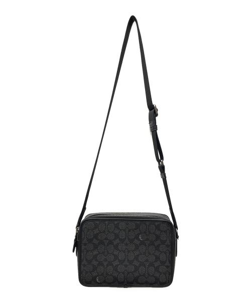 COACH（コーチ）COACH (コーチ) チャーター クロスボディ 24 シグネチャー キャンバス ブラック サイズ:下記参照の古着・服飾アイテム