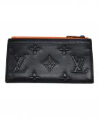 LOUIS VUITTONルイ ヴィトン）の古着「モノグラムシール コインカードホルダー」｜ブラック