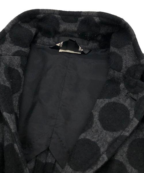 BLACK COMME des GARCONS（ブラックコムデギャルソン）BLACK COMME des GARCONS (ブラックコムデギャルソン) ドットパターン3Bテーラードジャケット ブラック サイズ:Sの古着・服飾アイテム