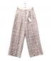 AURALEE（オーラリー）の古着「LINEN SILK CHECK PANTS」｜ピンク