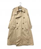 CIOTAシオタ）の古着「100/3ギャバジン トレンチコート」｜ベージュ
