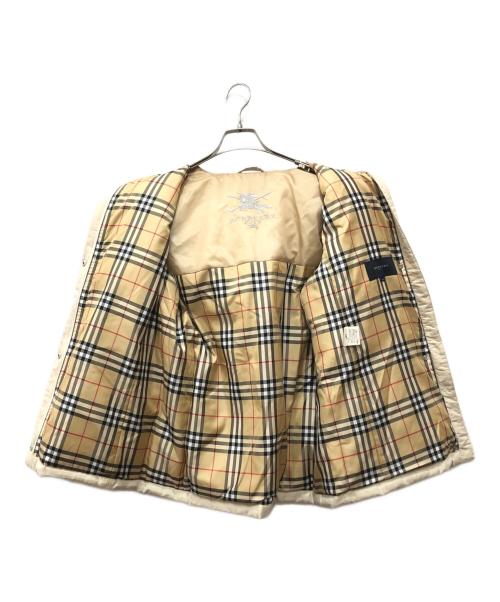 BURBERRY GOLF（バーバリーゴルフ）BURBERRY GOLF (バーバリーゴルフ) 裏地ノバチェックフーデッドダウンジャケット ベージュ サイズ:Mの古着・服飾アイテム