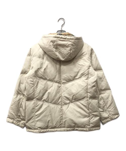BURBERRY GOLF（バーバリーゴルフ）BURBERRY GOLF (バーバリーゴルフ) 裏地ノバチェックフーデッドダウンジャケット ベージュ サイズ:Mの古着・服飾アイテム