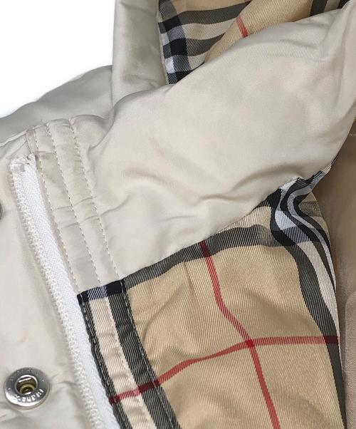 BURBERRY GOLF（バーバリーゴルフ）BURBERRY GOLF (バーバリーゴルフ) 裏地ノバチェックフーデッドダウンジャケット ベージュ サイズ:Mの古着・服飾アイテム