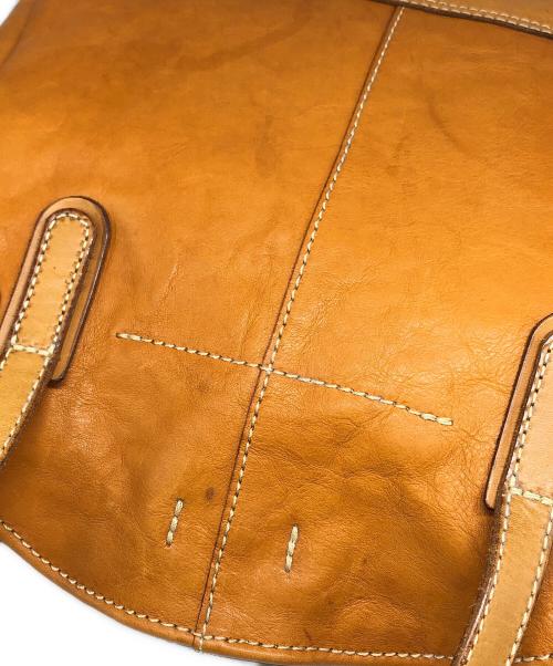 Herz（ヘルツ）Herz (ヘルツ) レザーハンドバッグ ブラウン サイズ:下記参照の古着・服飾アイテム