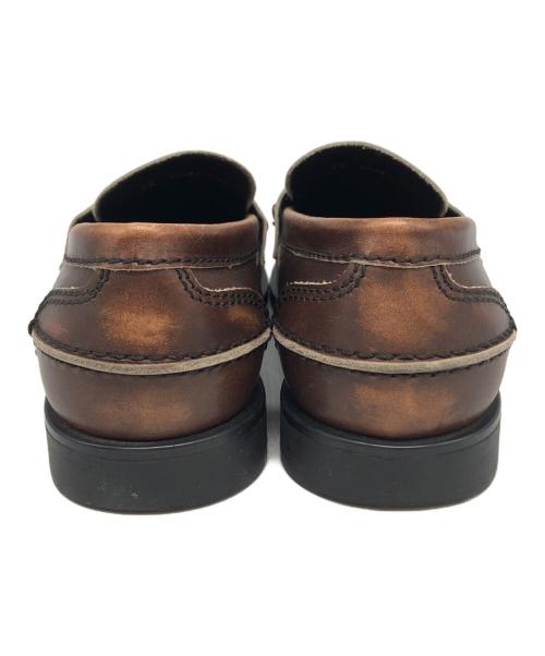 MIU MIU（ミュウミュウ）MIU MIU (ミュウミュウ) レザーペニーローファー ブラウン サイズ:36の古着・服飾アイテム