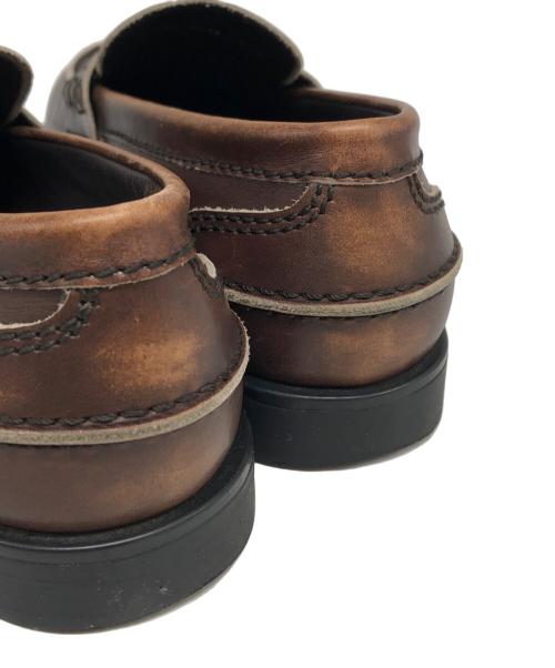 MIU MIU（ミュウミュウ）MIU MIU (ミュウミュウ) レザーペニーローファー ブラウン サイズ:36の古着・服飾アイテム